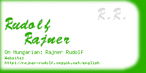 rudolf rajner business card